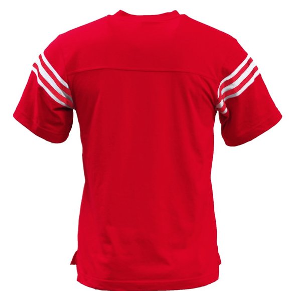 BAW S40 Adult University Spirit Jersey V-neck Shirt **NEW** Red Size 4XL - Picture 2 of 2